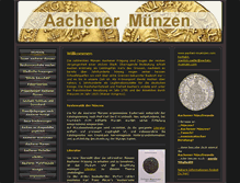 Tablet Screenshot of aachen-muenzen.com